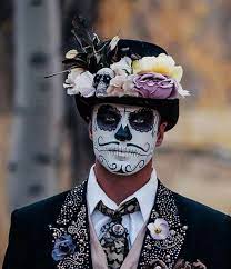Ich habe heute den ganzen tag an unserem projekt gearbeitet. Amazing Inspirations For Dia De Los Muertos Makeup Halloween Make Up Manner Halloween Schminken Mann Halloween Gesicht Schminken