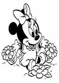 Minnie mouse hair bow coloring pages. Minnie Mouse Coloring Pages Baby Minnie Mouse Flowers Coloring Coloring Home