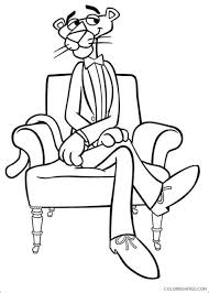These coloring pages show the pink panther in various situations, sometimes with another character from the show, inspector clouseau. The Pink Panther Coloring Pages Learny Kids