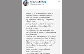 İçişleri bakanı süleyman soylu, twitter hesabından paylaştığı mesajda gayretle ve titizlikle. Tele1 Tv On Twitter Flas Flas Flas Icisleri Bakani Suleyman Soylu Istifa Etti Https T Co Zdnaudains