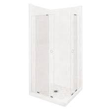 American Bath Factory Monterey Light Sistine Stone Wall Stone Composite Floor Rectangle 11 Piece Corner Corner Shower Kits Corner Shower American Bath Factory