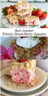 Best Summer Frosty Strawberry Squares Resep Diet Lemon