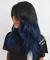Brown To Blue Ombre Short Hair