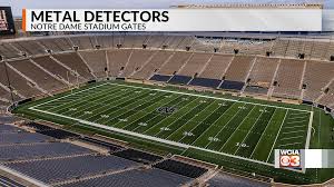 It is located on the university's campus, just north of south bend. Metal Detectors Will Be Used At Notre Dame Stadium Gates