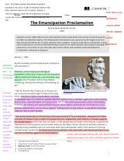 Secretary of war edwin m. Emancipation Proclamation Lashai Perry The Emancipation Proclamation 2 Text Dependent Questions Directions For The Following Questions Choose The Course Hero