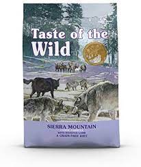 taste of the wild sierra mountain tahilsiz yavru ve yetiskin kopek mamasi 12 2 kg amazon com tr