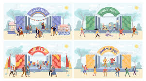 Experience a custom treatment complete with an intimate couples' massage, rain showers, calming room with custom water feature, and other. Different Outdoor Park Festival Activities For People Kids Performance Royalty Free Cliparts Vectors And Stock Illustration Image 145114450