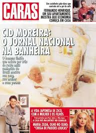 Conhecido mundialmente por sua voz grave e singular, que costuma causar a sensação de eco aos espectadores. Zico Fernando Henrique Cardoso Cid Moreira Caras Magazine 10 December 1993 Cover Photo Brazil