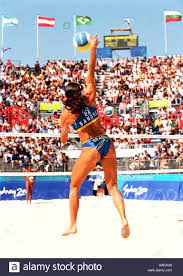 He became one of the most famous volleyball players with his record of being the first beach volleyball player who earned $1 million. Frauen Beach Volleyball Sydney 2000 Olympics Kuba V Brasilien Stockfotografie Alamy