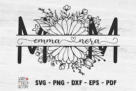 Download Split Mom Svg Mom With Names Svg Mom Svg Cut File 1313514 Cut Files Design Bundles