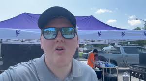 Our Operations Director Storm Chaser Caleb Beacham, Meteorologist Andy  Hill, and Hunter Hurley are set up with food and supplies in front of  Fareway Meat and Grocery