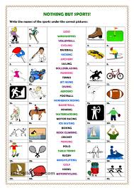 Nothing But Sports Sports Themed Lessons Sports English Fun
