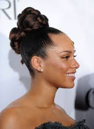 More Pics Of Alicia Keys Braided Bun Bun Hairstyles For Long Hair Long Hair Styles Bridesmaid Hair Long