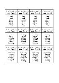 Printables for second grade english language arts. 3 Spelling List Grade 2 Ing Sound On Set And Rime Compound Words Vic Cursive