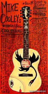 Mike Cooley S Custom Baxendale Acoustic Gig Posters Southern Rock Poster Wall Art