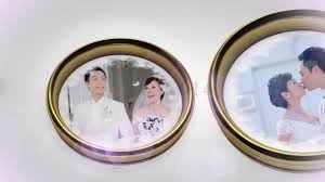 A nice mix of slow motion scenes with golden figurine of bride and groom as a main. Wedding Rings Download Videohive 8521863