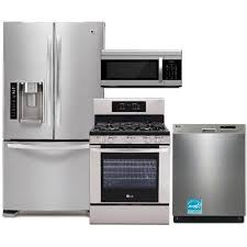 Lg 4 Piece Gas Kitchen Appliance Package Stainless Steel Kitchen Appliance Packages Gas Kitchen Appliances Appliance Makeover