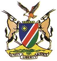 Road sign shapes and their meanings. Namibian Coat Of Arms