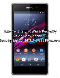 Finally, the alcatel remember the firmware is only for the 9002x variant so don't flash on other variants of the device. How To Install Cwm 6 Recovery On An Sony Xperia Z1 Running Latest 14 3 A 0 681 Firmware Android Reviews How To Guides