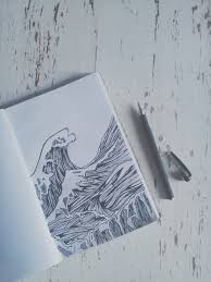 Sat By The Ocean And Wanted To Be Covered In It Kids Art Journal Ocean Drawing Pen Pattern