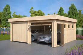 Neue Modern Aussehende Holzgaragen Hansagarten24 Doppelgarage Holzgarage Schwingtor