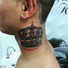 Maluma and girlfriend natalia barulich get matching tattoos! Crown Tattoo On Neck For Men Novocom Top