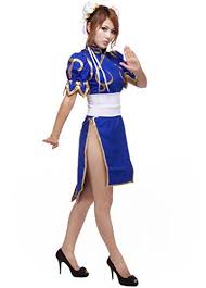 Icemps Street Fighter Ii Cosplay Chun Li 1st Ver Blue Fighting Outfit Set 2xs Item Location China Eta Stand One Piece Dress Outfit Set Costumes For Women