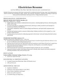 Compiled resume and cv for work in the field of it: Electrician Resume Sample Writing Tips Resume Companion