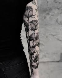 Black And Grey Flower Tattoos Sleeve Best 100 Rose Tattoo Ideas Rose Tattoos Ideas With Meaning Rose Tattoo Sleeve Nature Tattoos Nature Tattoo Sleeve