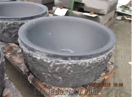 A simple bathroom can be elevated by the right choice of. Natural Stone Granite River Rock Above Countertop Basin Round Bathroom Sinks Washing Oval Bowls Very Competitive Price Owned Factory From China Stonecontact Com