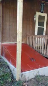 Entrance to basement from outside. Basement Entrance Door
