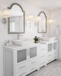 Modern White And Antique Gold Bathroom Bathroom Vanity Decor Vanity Decor Bathroom Vanity