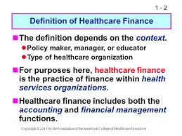 What is the primary goal of financial management? 1 1 Chapter 1 Introduction To Healthcare Finance Definition Of Healthcare Finance Course Goal The Role Of Healthcare Finance Finance Department Structure Ppt Download