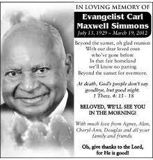 Carl Simmons Obituary (2014)