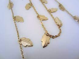Avon Leaf Necklace And Bracelet Set Avon Jewelry Necklace Set Bracelet Set