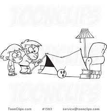 Wanting to put the focus back to the things that matter—people and popular drinks such as chocolate and green tea. Cartoon Black And White Outline Design Of Kids Setting Up A Camping Tent In A Living Room 1563 By Ron Leishman