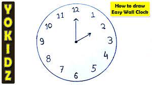 Easy drawing tutorials for beginners, learn how to draw animals, cartoons, people and comics. How To Draw Easy Wall Clock Youtube