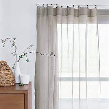 Sheer Linen Window Panels From West Elm Curtains Living Room Curtains Custom Drapes