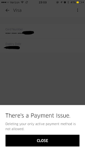 Why is uber eats declining my card? Can T Delete My Credit Card From Ubereats Before Deleting The App Assholedesign