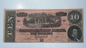 Paper money replica confederate money set c paper money replica confederate money set c. Amazon Com Authentic 10 Confederate Bill Everything Else