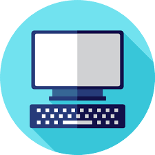 Office icons flat set with report coffee cup and clock isolated vector illustration. Computer Flat Icon 188922 Free Icons Library
