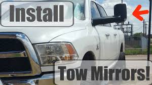 Ram 1500 pulls gooseneck with 3 axles overload. Dodge Tow Mirrors Review Install For 2013 2016 Ram Youtube