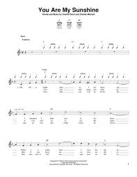 Ukulele chords and tabs for you are my sunshine by the civil wars. You Are My Sunshine By Jimmie Davis Charles Mitchell Digital Sheet Music For Download Print Hx 4638 Sheet Music Plus