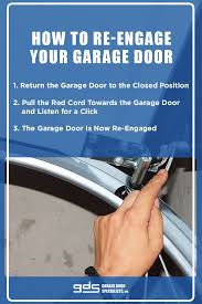 Electrically beginning the garage door with the lock bar in the area can reason fundamental harm. How To Disengage And Reengage Your Garage Door Video