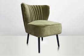 In a high quality, tactile fabric. Typical Mid Century Design For This Lounge Chair In Lime Green Velvet Original Design From The Vintage Cocktail Chairs