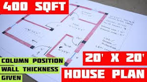 Can work as tiny primary residences, these super cute house designs can also be used as auxiliary units. 20 X 20 House Plan 20 X 20 Ghar Ka Nakha 400 Sqft Home Plan With Design Learning Technology