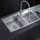 Auralum Evier Cuisine 2 Bacs A Encastrer En Acier Inoxydable Brosse Montage Sous Plan Avec Vidage Manuel Fixation Trop Plein