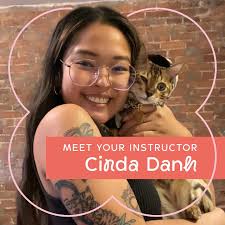 Meet your instructor! Cinda Danh (she/her) is a Cambodian American artist  from Lynn and new mom who's all about community, nurturing connections, and  creative expressions. While she loves to make fun earrings,