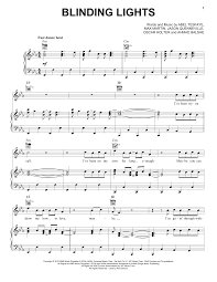 The Weeknd Blinding Lights Sheet Music And Printable Pdf Music Notes Sheet Music Notes Sheet Music The Weeknd