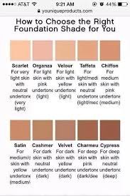 Not Sure What Shade To Pick Check Out This Colour Chart It